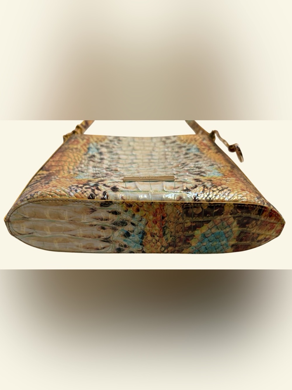 Brahmin Katie Leather Croc-Embossed Crossbody Bag - Picture 5 of 6